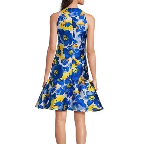 Julia Jordan Monroe Twill Floral Fit & Flare Dress Print Sleeveless Size 14 - Picture 2 of 7